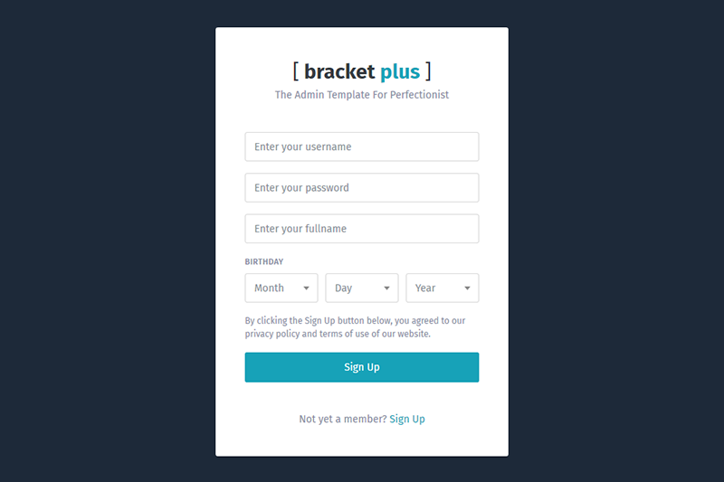 Bracket Plus Responsive Bootstrap 4 Admin Template